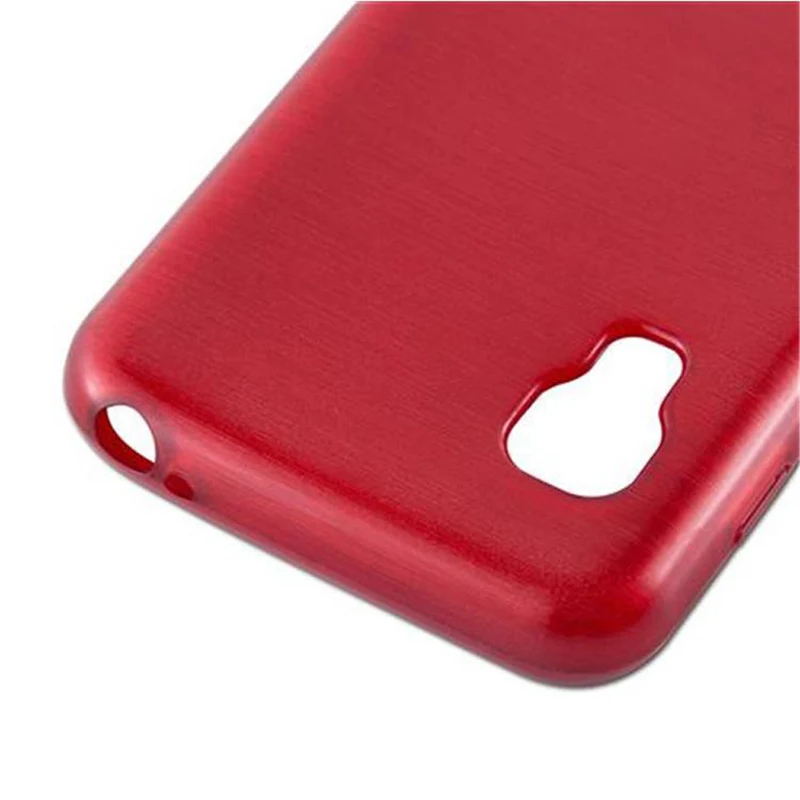 Cadorabo Hülle kompatibel mit LG L5 II (2. SIM) Schutzhülle aus flexiblem TPU Silikon im Brushed Design