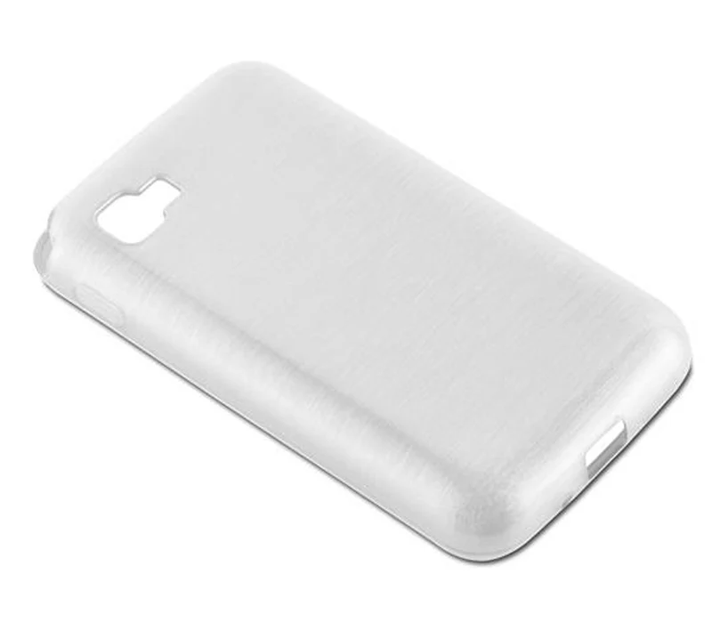 Cadorabo Hülle kompatibel mit LG L4 II Schutzhülle aus flexiblem TPU Silikon im Brushed Design