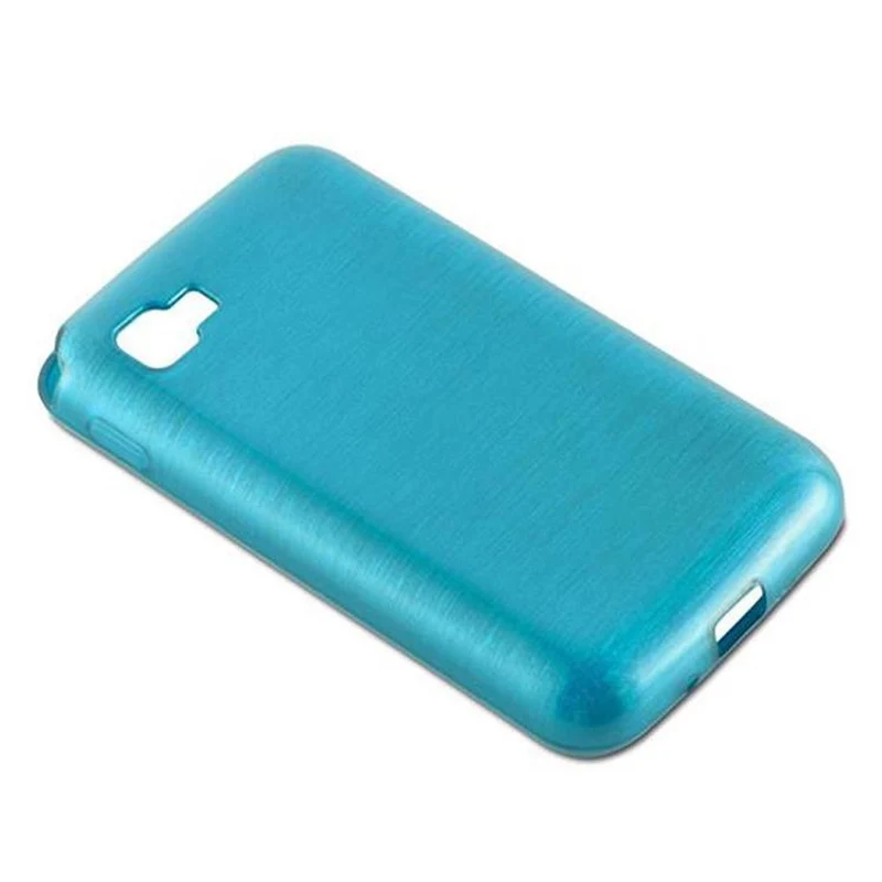 Cadorabo Hülle kompatibel mit LG L4 II Schutzhülle aus flexiblem TPU Silikon im Brushed Design