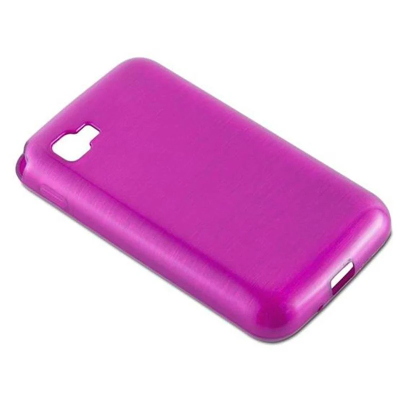 Cadorabo Hülle kompatibel mit LG L4 II Schutzhülle aus flexiblem TPU Silikon im Brushed Design