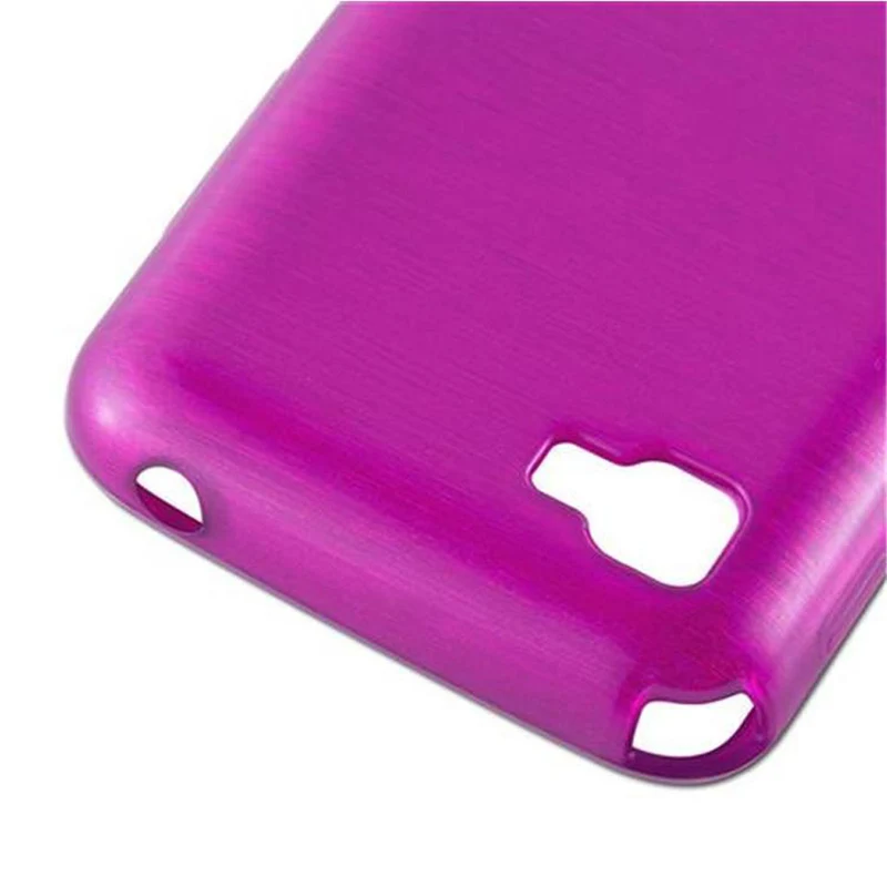 Cadorabo Hülle kompatibel mit LG L4 II Schutzhülle aus flexiblem TPU Silikon im Brushed Design