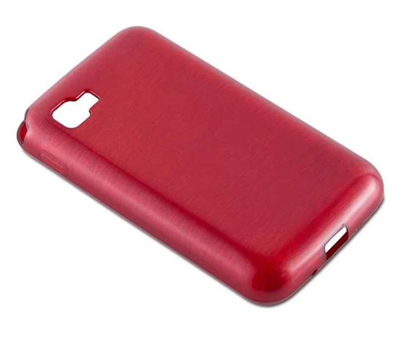 Cadorabo Hülle kompatibel mit LG L4 II Schutzhülle aus flexiblem TPU Silikon im Brushed Design