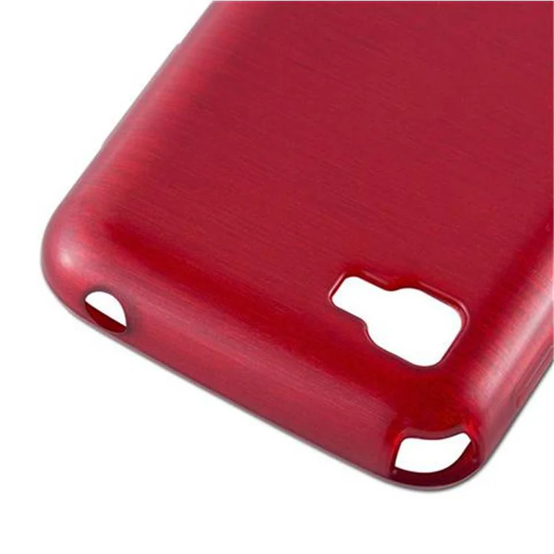 Cadorabo Hülle kompatibel mit LG L4 II Schutzhülle aus flexiblem TPU Silikon im Brushed Design