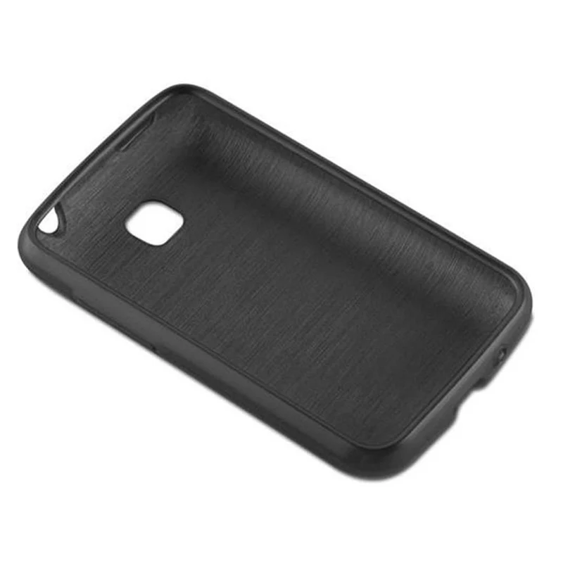Cadorabo Hülle kompatibel mit LG L3 II (2. SIM) Schutzhülle aus flexiblem TPU Silikon im Brushed Design