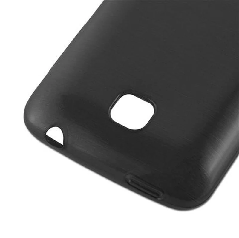 Cadorabo Hülle kompatibel mit LG L3 II (2. SIM) Schutzhülle aus flexiblem TPU Silikon im Brushed Design