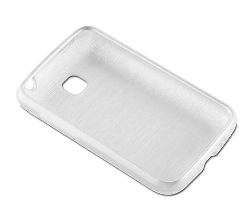 Cadorabo Hülle kompatibel mit LG L3 II (2. SIM) Schutzhülle aus flexiblem TPU Silikon im Brushed Design