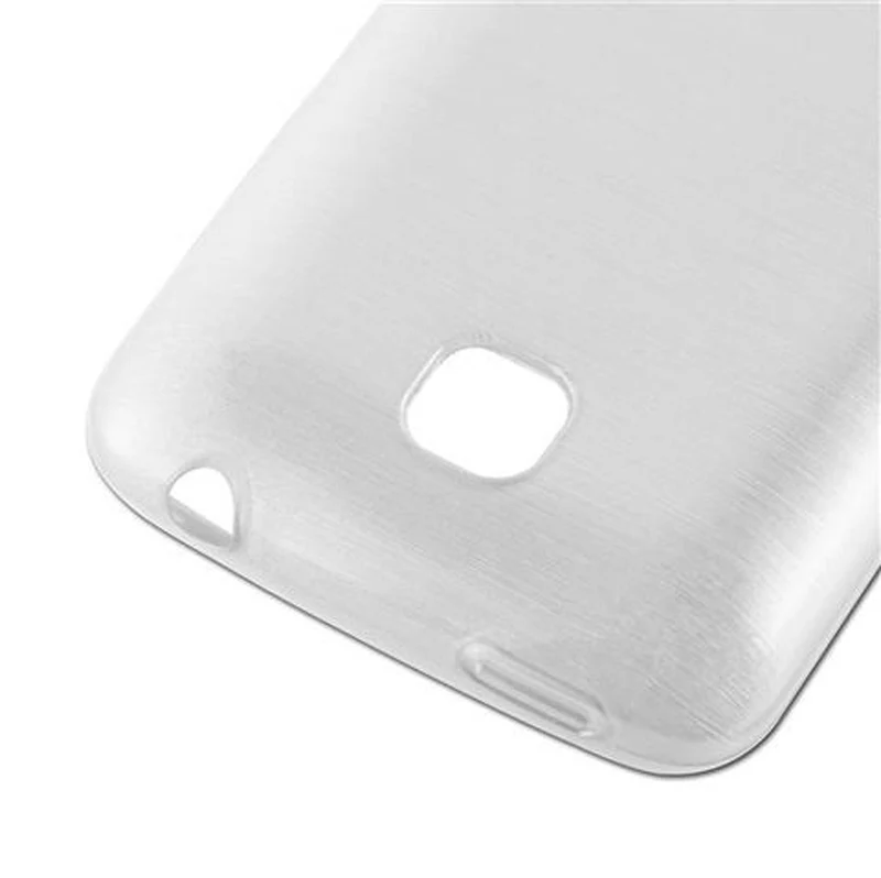 Cadorabo Hülle kompatibel mit LG L3 II (2. SIM) Schutzhülle aus flexiblem TPU Silikon im Brushed Design