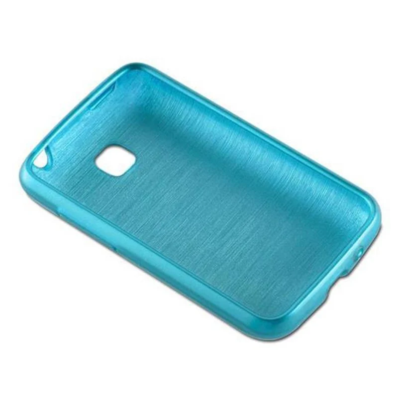 Cadorabo Hülle kompatibel mit LG L3 II (2. SIM) Schutzhülle aus flexiblem TPU Silikon im Brushed Design