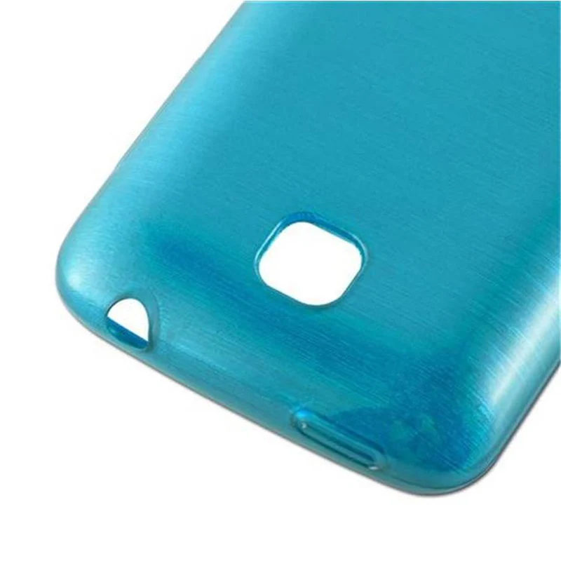 Cadorabo Hülle kompatibel mit LG L3 II (2. SIM) Schutzhülle aus flexiblem TPU Silikon im Brushed Design