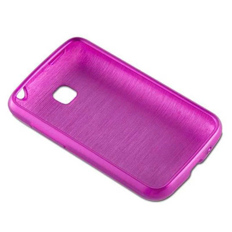 Cadorabo Hülle kompatibel mit LG L3 II (2. SIM) Schutzhülle aus flexiblem TPU Silikon im Brushed Design