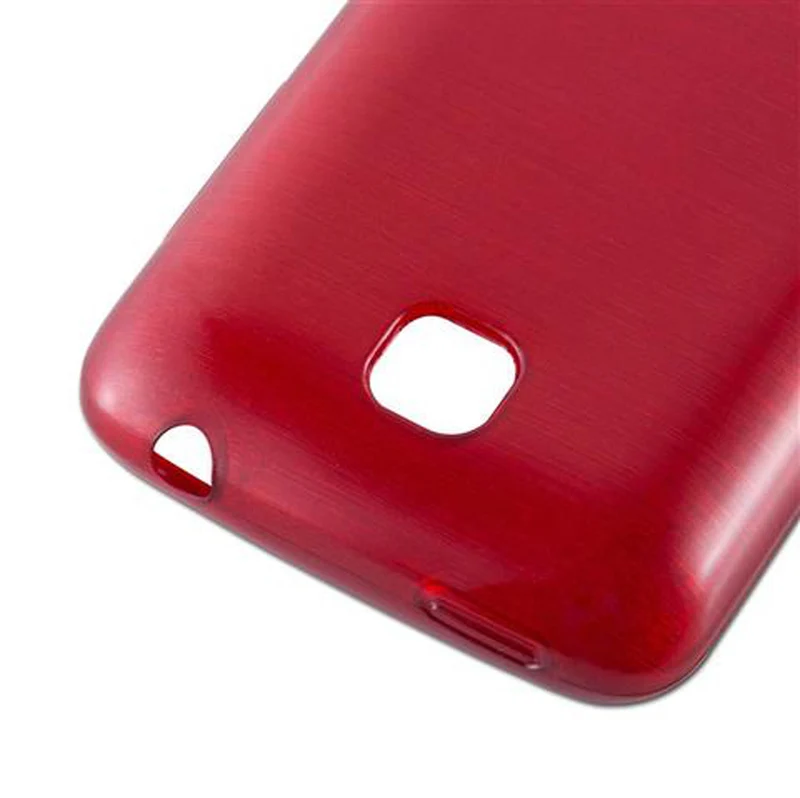 Cadorabo Hülle kompatibel mit LG L3 II (2. SIM) Schutzhülle aus flexiblem TPU Silikon im Brushed Design