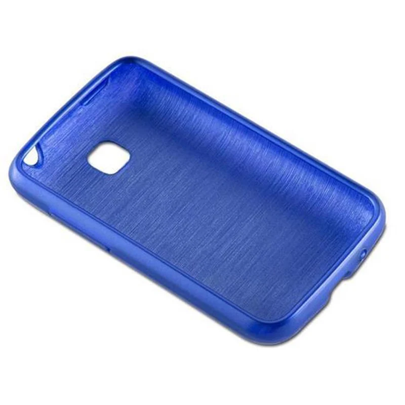 Cadorabo Hülle kompatibel mit LG L3 II (2. SIM) Schutzhülle aus flexiblem TPU Silikon im Brushed Design
