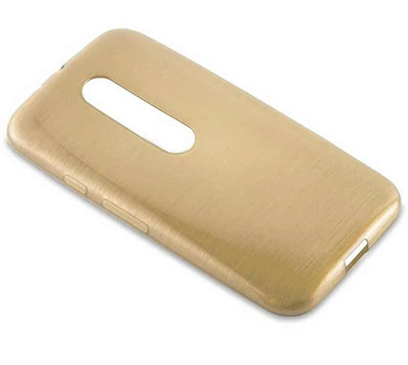 Cadorabo Hülle kompatibel mit Motorola MOTO G3 Schutzhülle aus flexiblem TPU Silikon im Brushed Design