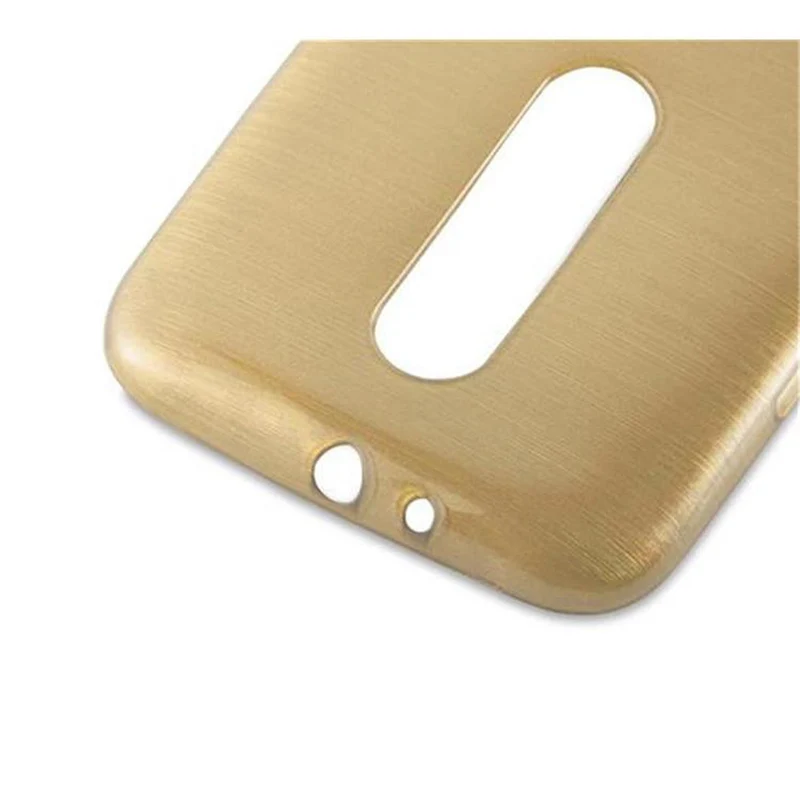 Cadorabo Hülle kompatibel mit Motorola MOTO G3 Schutzhülle aus flexiblem TPU Silikon im Brushed Design