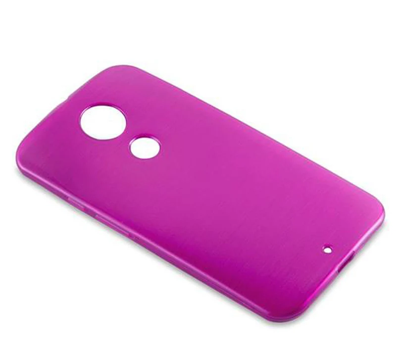 Cadorabo Hülle kompatibel mit Motorola MOTO X2 Schutzhülle aus flexiblem TPU Silikon im Brushed Design