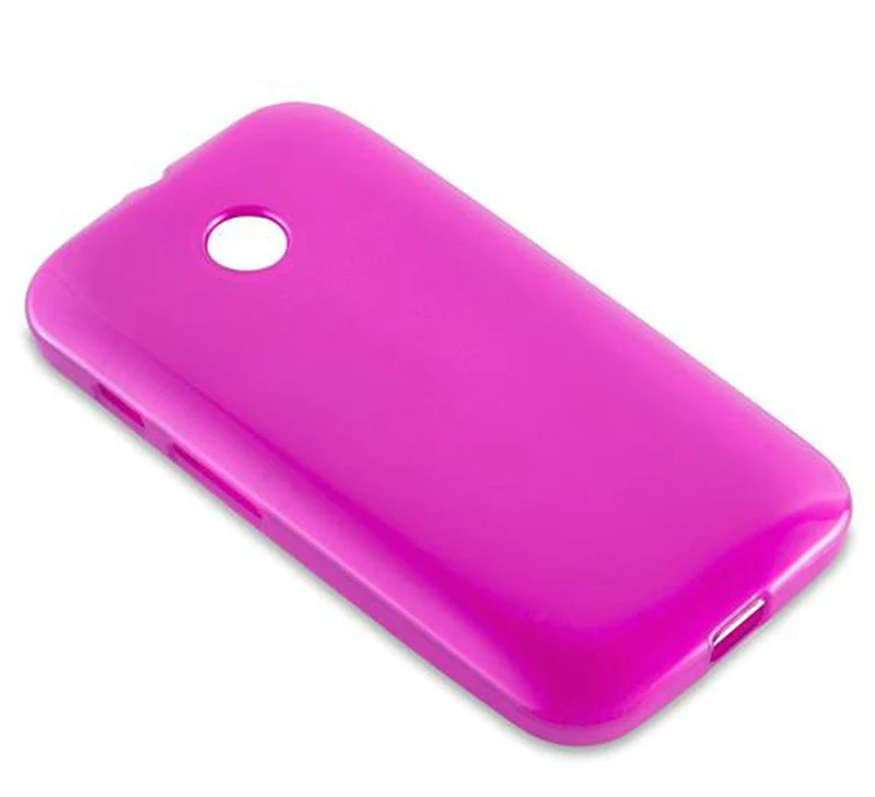 Cadorabo Hülle kompatibel mit Motorola MOTO E Schutzhülle aus flexiblem TPU Silikon im Brushed Design
