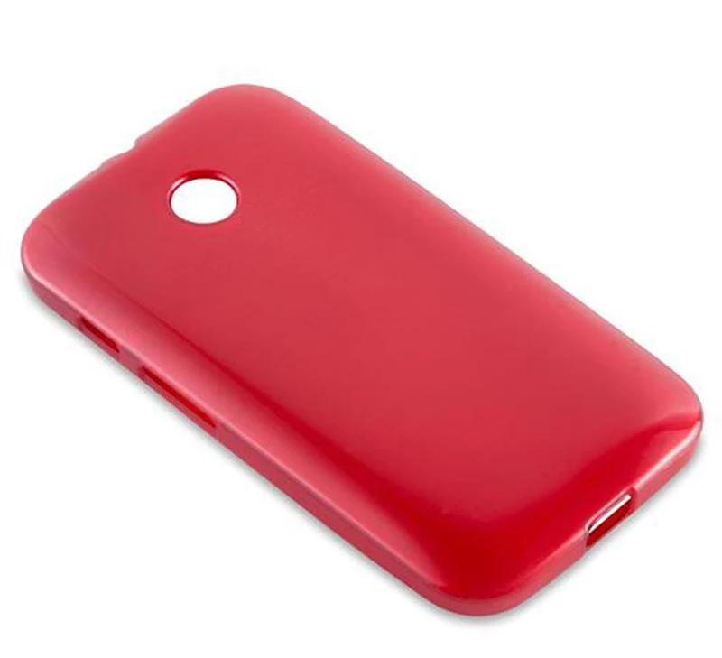 Cadorabo Hülle kompatibel mit Motorola MOTO E Schutzhülle aus flexiblem TPU Silikon im Brushed Design