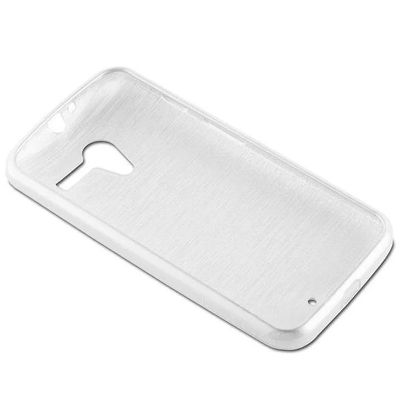 Cadorabo Hülle kompatibel mit Motorola MOTO X Schutzhülle aus flexiblem TPU Silikon im Brushed Design