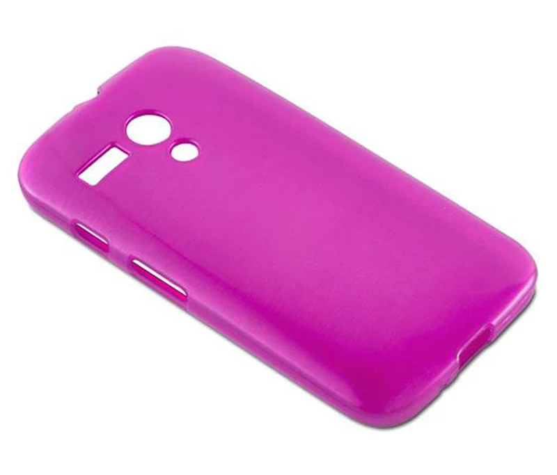 Cadorabo Hülle kompatibel mit Motorola MOTO G Schutzhülle aus flexiblem TPU Silikon im Brushed Design