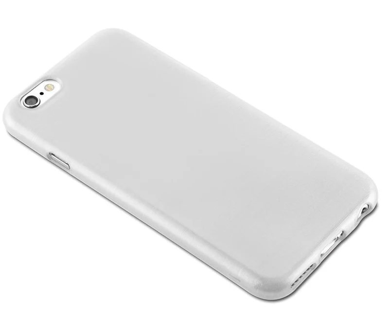 Cadorabo Hülle kompatibel mit Apple iPhone 6 PLUS / 6S PLUS Schutzhülle aus flexiblem TPU Silikon im Brushed Design
