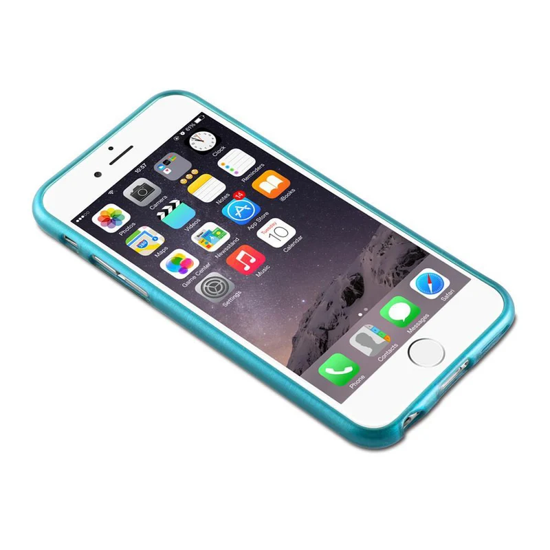 Cadorabo Hülle kompatibel mit Apple iPhone 6 PLUS / 6S PLUS Schutzhülle aus flexiblem TPU Silikon im Brushed Design