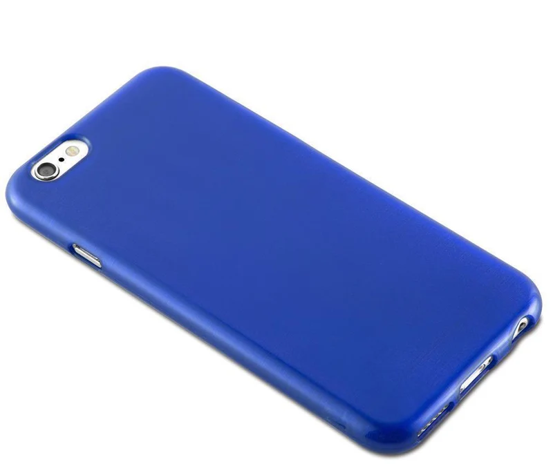 Cadorabo Hülle kompatibel mit Apple iPhone 6 PLUS / 6S PLUS Schutzhülle aus flexiblem TPU Silikon im Brushed Design