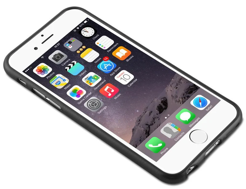 Cadorabo Hülle kompatibel mit Apple iPhone 6 / 6S Schutzhülle aus flexiblem TPU Silikon im Brushed Design