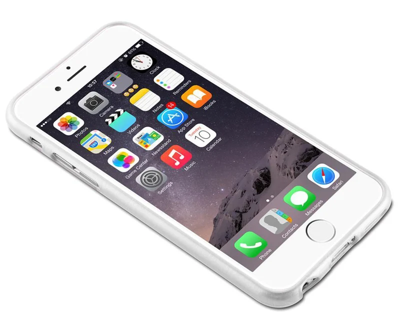 Cadorabo Hülle kompatibel mit Apple iPhone 6 / 6S Schutzhülle aus flexiblem TPU Silikon im Brushed Design