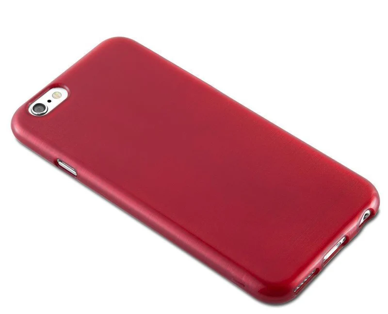 Cadorabo Hülle kompatibel mit Apple iPhone 6 / 6S Schutzhülle aus flexiblem TPU Silikon im Brushed Design