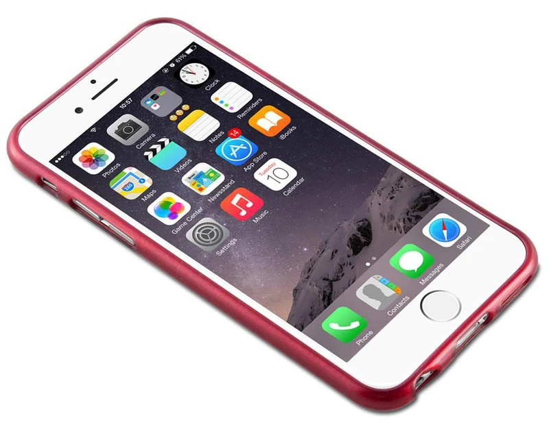 Cadorabo Hülle kompatibel mit Apple iPhone 6 / 6S Schutzhülle aus flexiblem TPU Silikon im Brushed Design