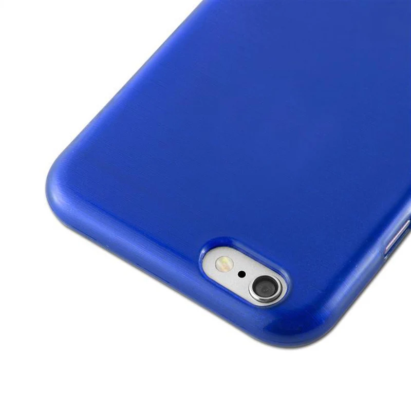 Cadorabo Hülle kompatibel mit Apple iPhone 6 / 6S Schutzhülle aus flexiblem TPU Silikon im Brushed Design