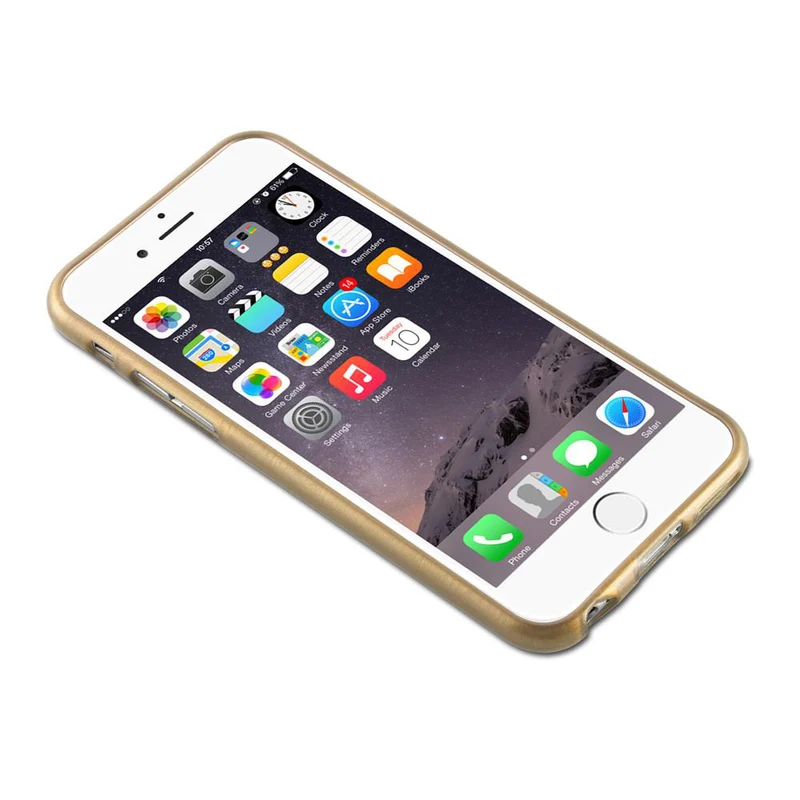 Cadorabo Hülle kompatibel mit Apple iPhone 6 / 6S Schutzhülle aus flexiblem TPU Silikon im Brushed Design