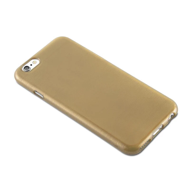 Cadorabo Hülle kompatibel mit Apple iPhone 6 / 6S Schutzhülle aus flexiblem TPU Silikon im Brushed Design