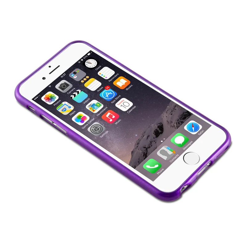 Cadorabo Hülle kompatibel mit Apple iPhone 6 / 6S Schutzhülle aus flexiblem TPU Silikon im Brushed Design
