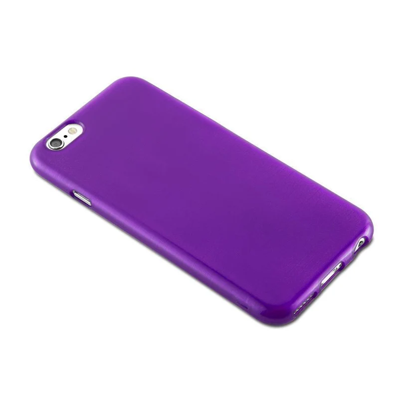 Cadorabo Hülle kompatibel mit Apple iPhone 6 / 6S Schutzhülle aus flexiblem TPU Silikon im Brushed Design