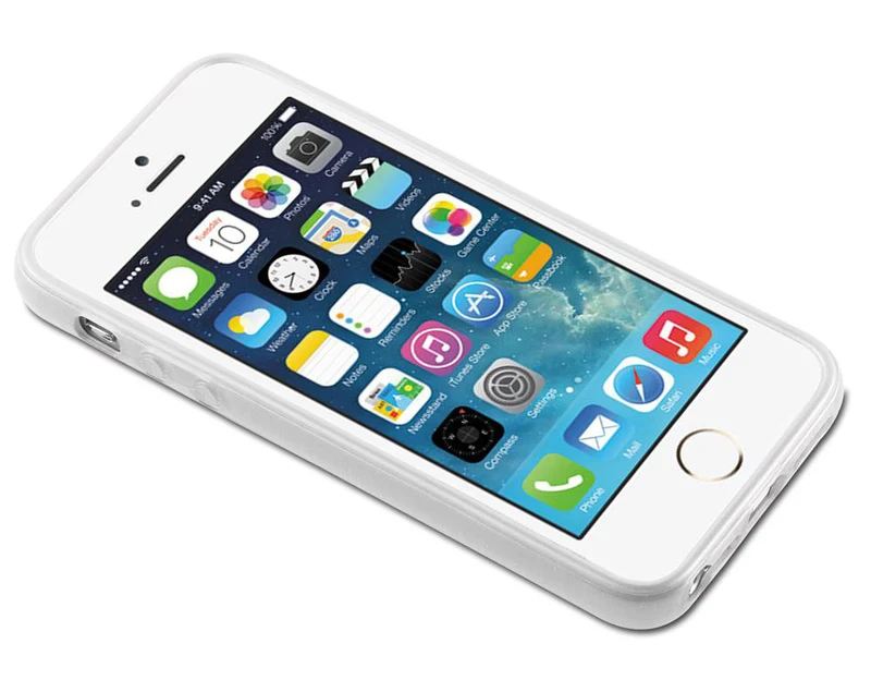 Cadorabo Hülle kompatibel mit Apple iPhone 5 / 5S / SE 2016 Schutzhülle aus flexiblem TPU Silikon im Brushed Design