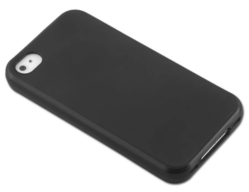 Cadorabo Hülle kompatibel mit Apple iPhone 4 / 4S Schutzhülle aus flexiblem TPU Silikon im Brushed Design