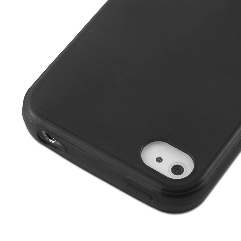 Cadorabo Hülle kompatibel mit Apple iPhone 4 / 4S Schutzhülle aus flexiblem TPU Silikon im Brushed Design