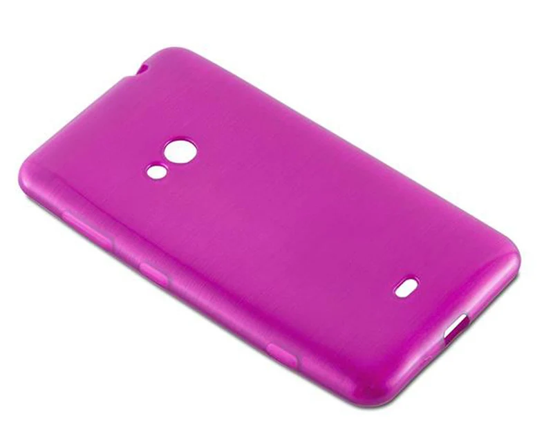 Cadorabo Hülle kompatibel mit Nokia Lumia 625 Schutzhülle aus flexiblem TPU Silikon im Brushed Design