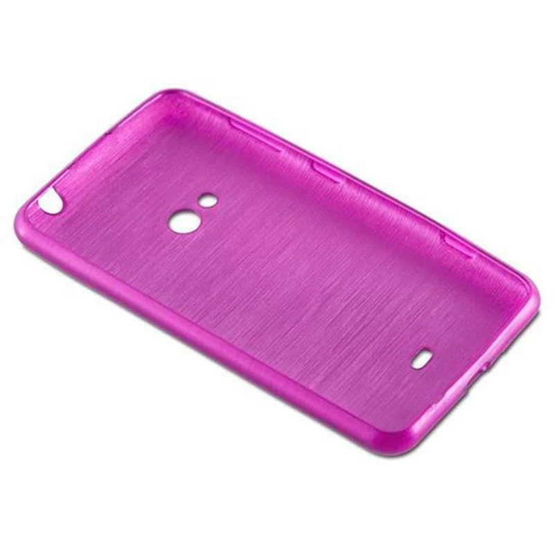 Cadorabo Hülle kompatibel mit Nokia Lumia 625 Schutzhülle aus flexiblem TPU Silikon im Brushed Design