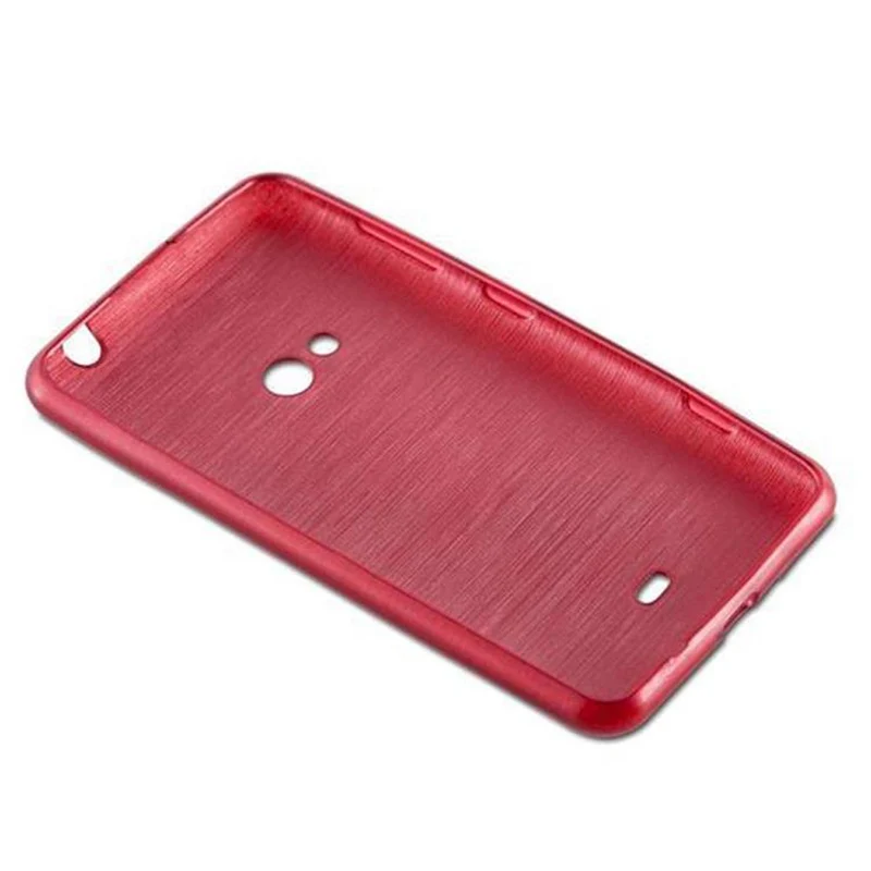 Cadorabo Hülle kompatibel mit Nokia Lumia 625 Schutzhülle aus flexiblem TPU Silikon im Brushed Design