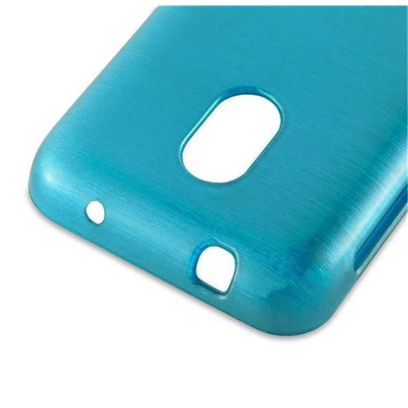 Cadorabo Hülle kompatibel mit Nokia Lumia 620 Schutzhülle aus flexiblem TPU Silikon im Brushed Design
