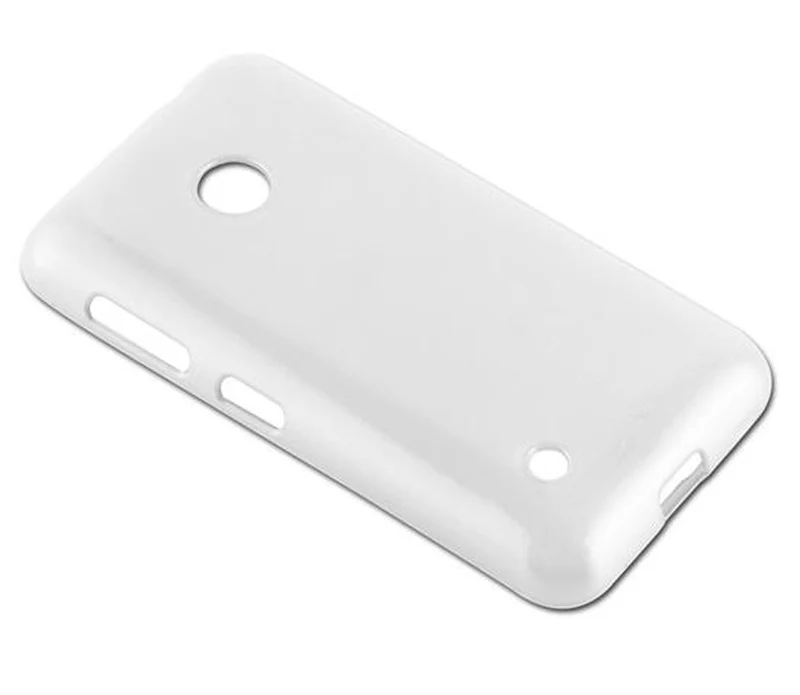 Cadorabo Hülle kompatibel mit Nokia Lumia 530 Schutzhülle aus flexiblem TPU Silikon im Brushed Design