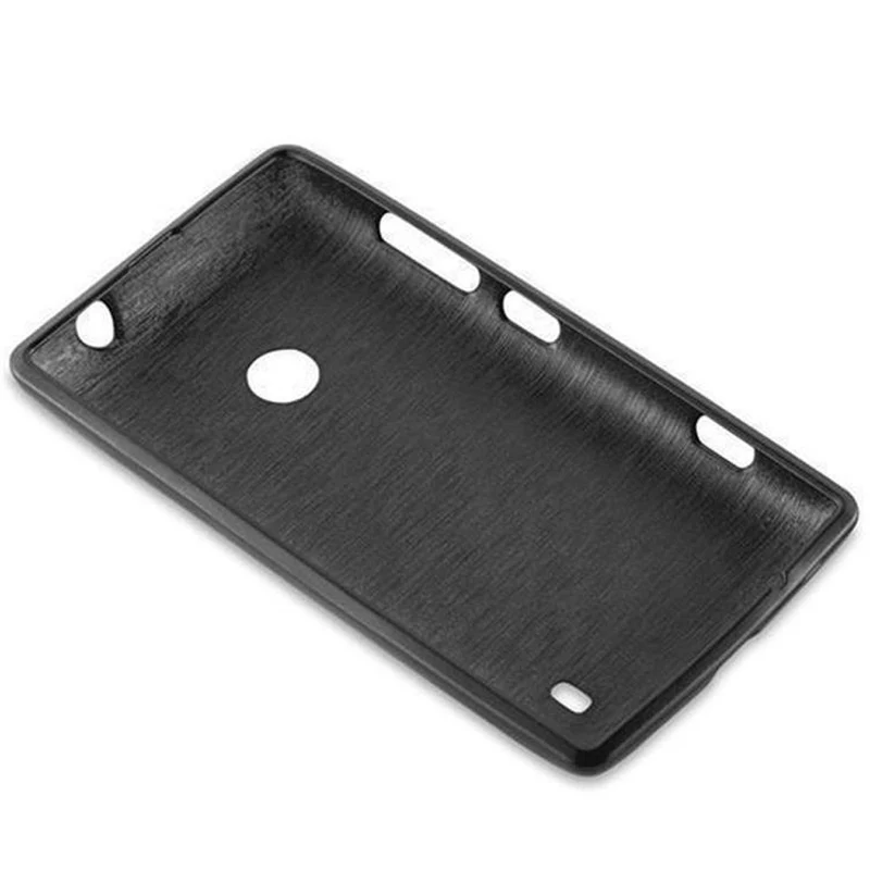 Cadorabo Hülle kompatibel mit Nokia Lumia 525 Schutzhülle aus flexiblem TPU Silikon im Brushed Design