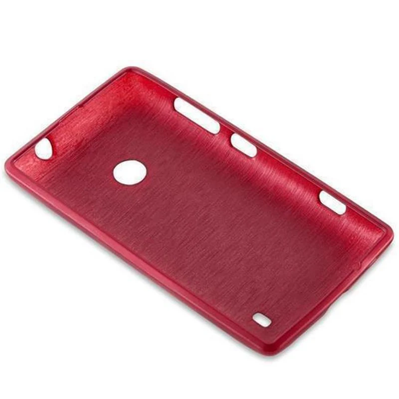 Cadorabo Hülle kompatibel mit Nokia Lumia 525 Schutzhülle aus flexiblem TPU Silikon im Brushed Design