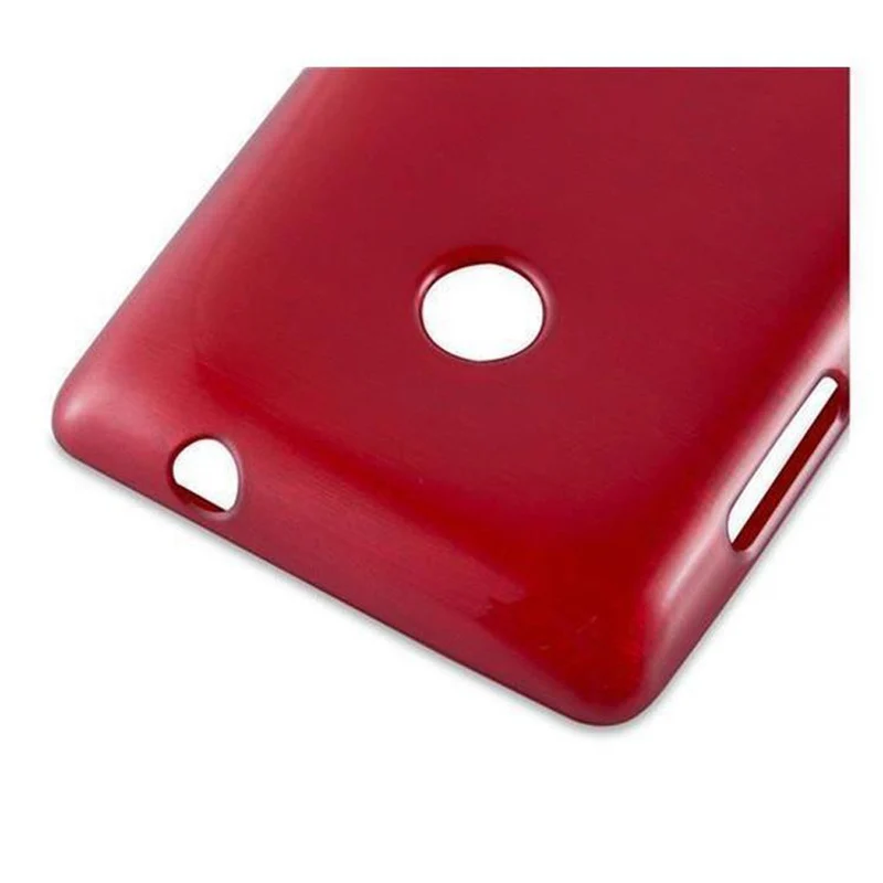 Cadorabo Hülle kompatibel mit Nokia Lumia 525 Schutzhülle aus flexiblem TPU Silikon im Brushed Design