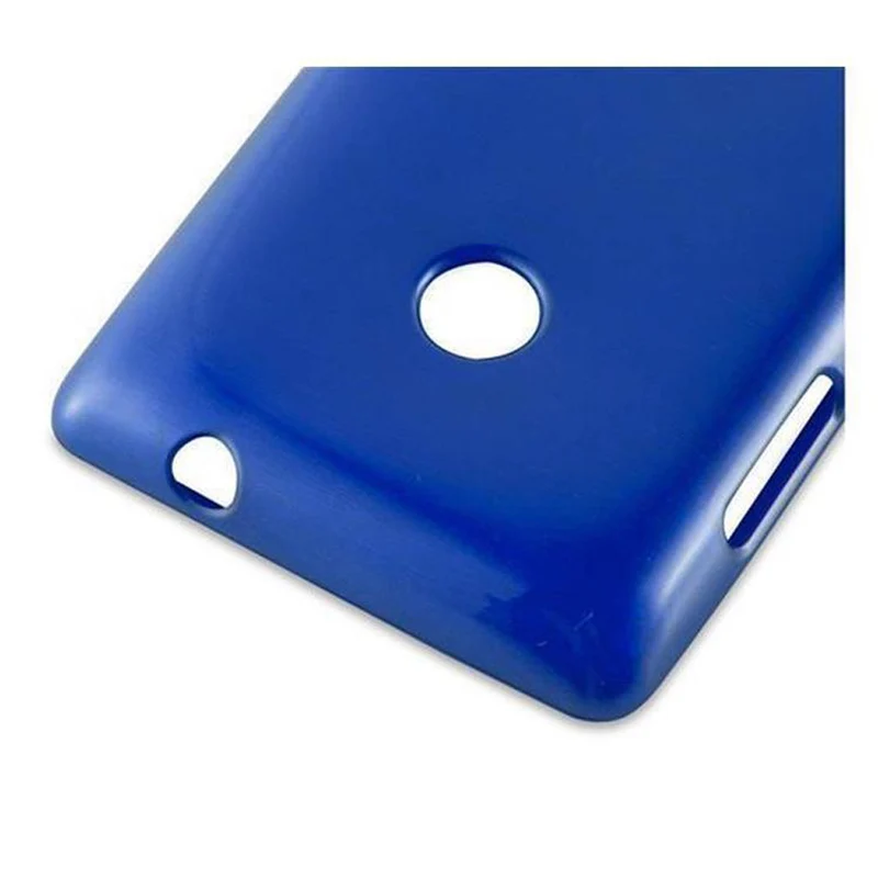 Cadorabo Hülle kompatibel mit Nokia Lumia 525 Schutzhülle aus flexiblem TPU Silikon im Brushed Design