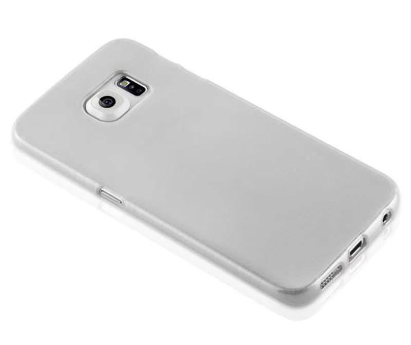 Cadorabo Hülle kompatibel mit Samsung Galaxy S6 EDGE Schutzhülle aus flexiblem TPU Silikon im Brushed Design