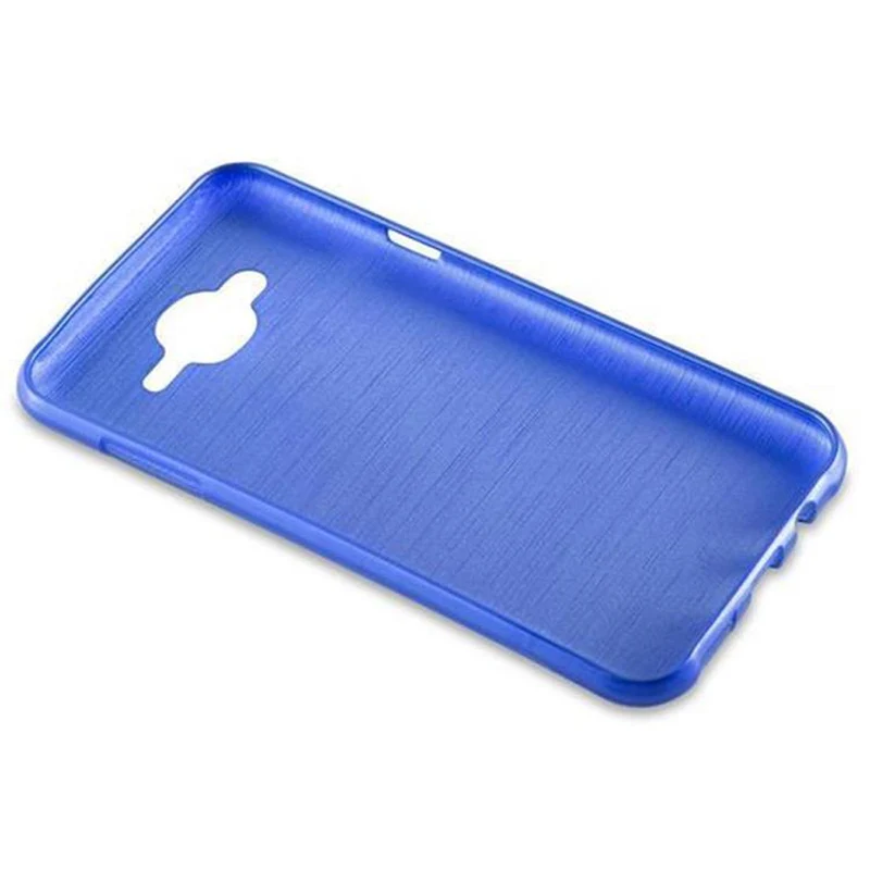Cadorabo Hülle kompatibel mit Samsung Galaxy J7 2015 Schutzhülle aus flexiblem TPU Silikon im Brushed Design