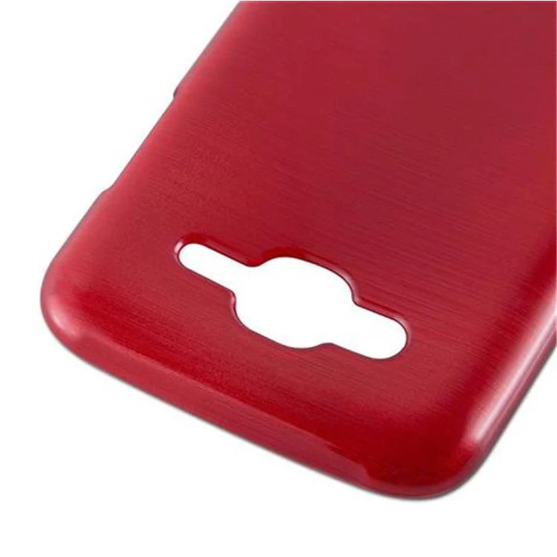 Cadorabo Hülle kompatibel mit Samsung Galaxy J5 2015 Schutzhülle aus flexiblem TPU Silikon im Brushed Design